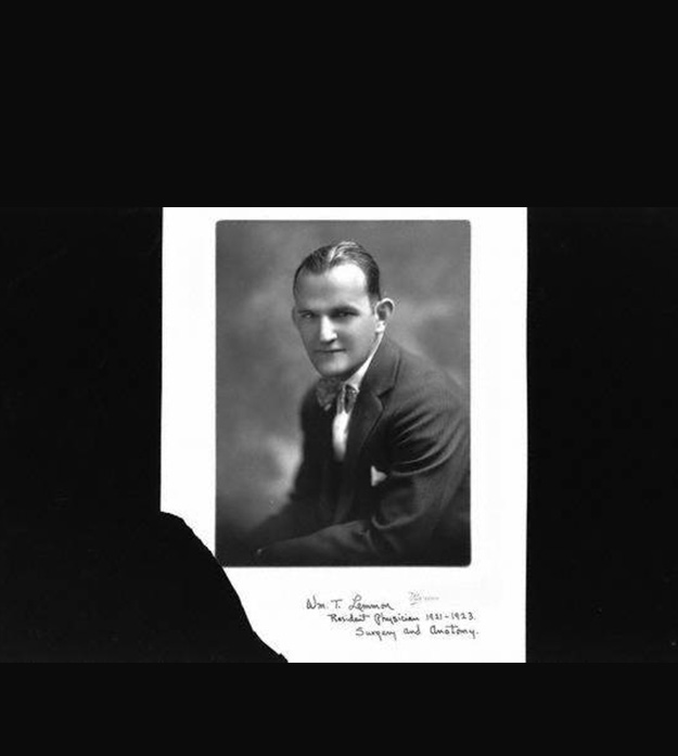 Portrait of Dr. William T. Lemmon, circa 1921.