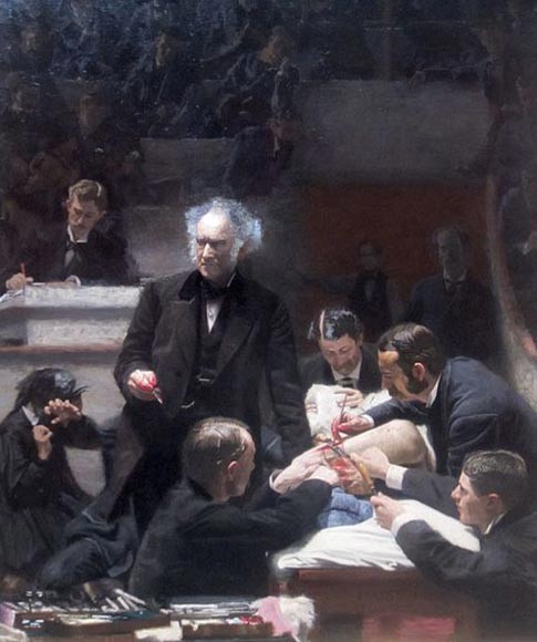 Painting by Thomas Eakins, 1875, The Gross Clinic. (Credit: Wikimedia Commons)