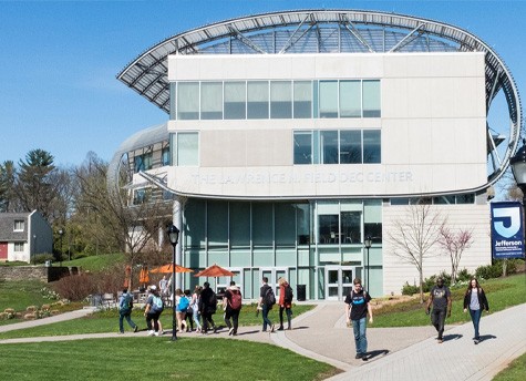 The Lawrence N. Field DEC Center located at Thomas Jefferson University East Falls Campus.
