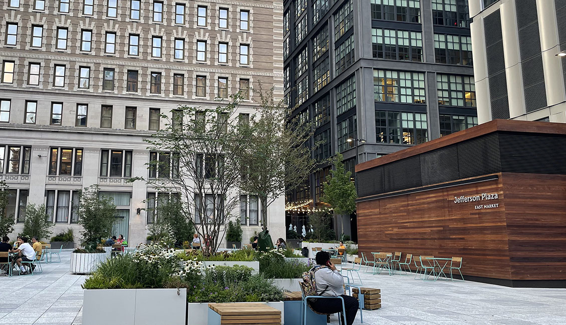 Jefferson Plaza in Center City Philadelphia