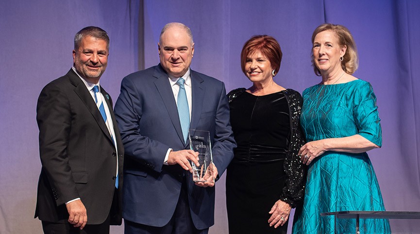 Ann and John P. Silvestri received the Award of Merit at the 21st Annual Jefferson Gala in December 2023.